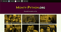 Desktop Screenshot of monty-python.org