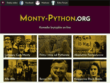Tablet Screenshot of monty-python.org